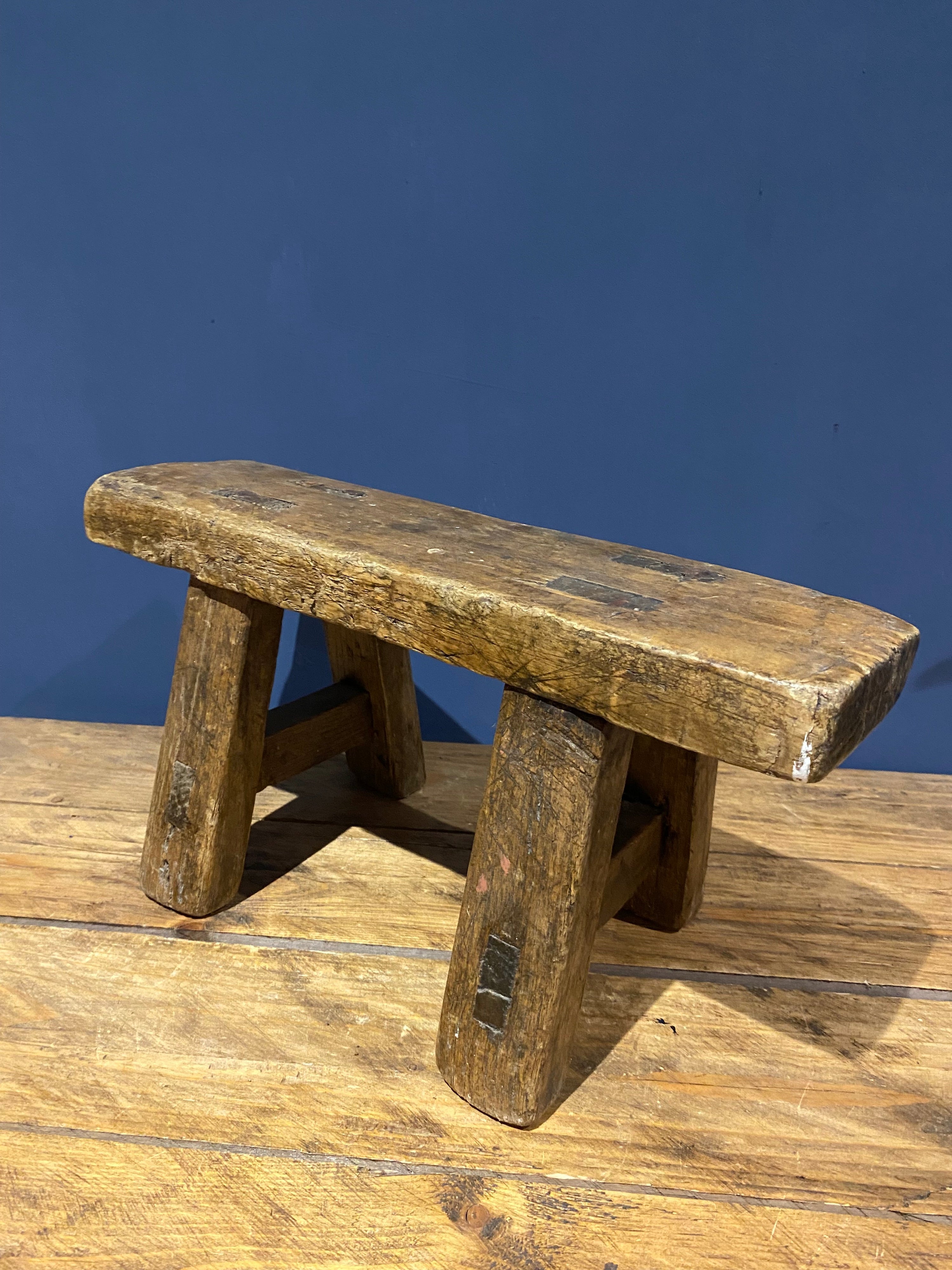 Vintage Rustic Wooden Plant Stand / Pot Stand / Stool