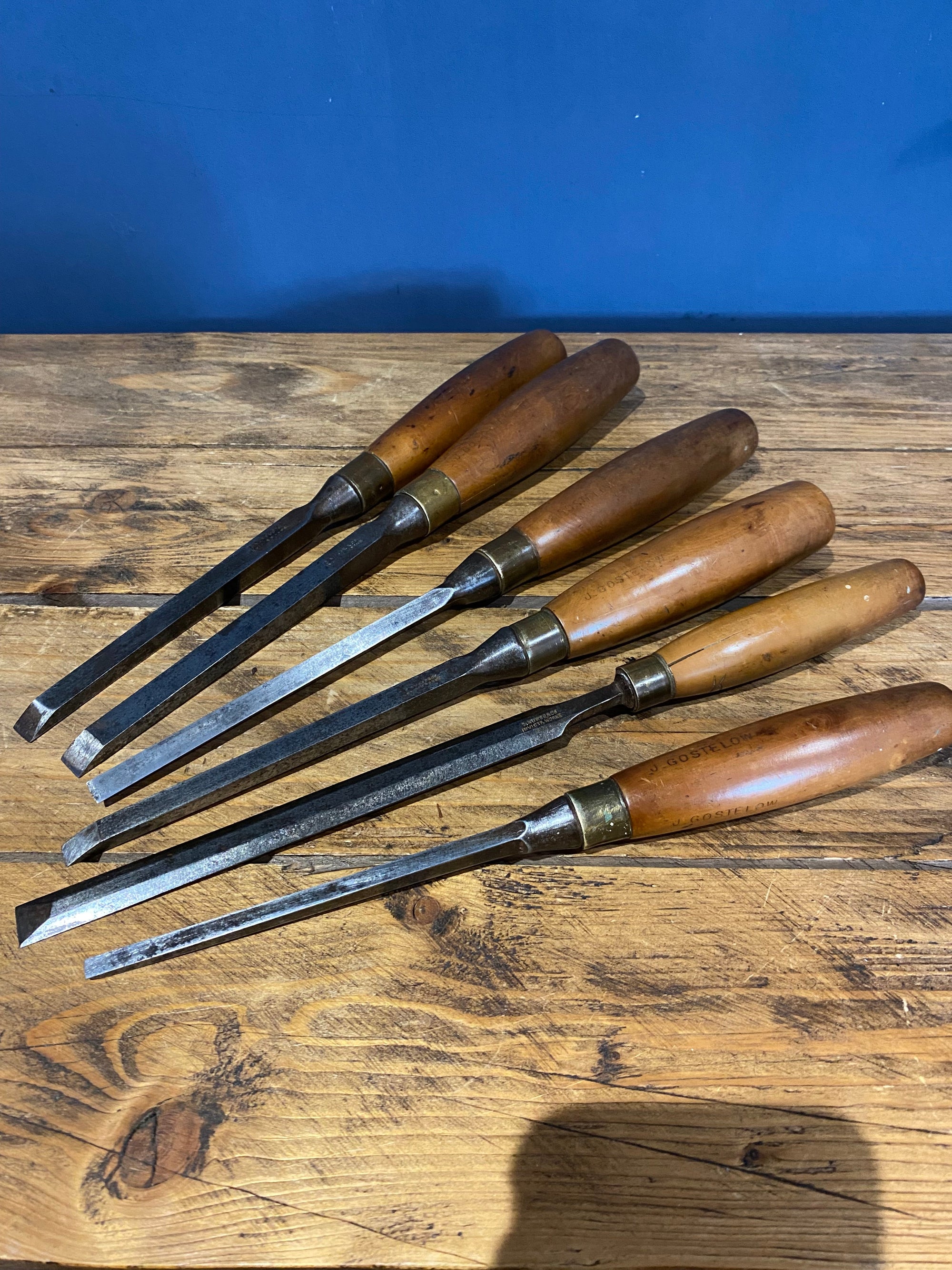 Vintage Nurse & Co ‘Invicta’ Chisels X 6, Nice Collection