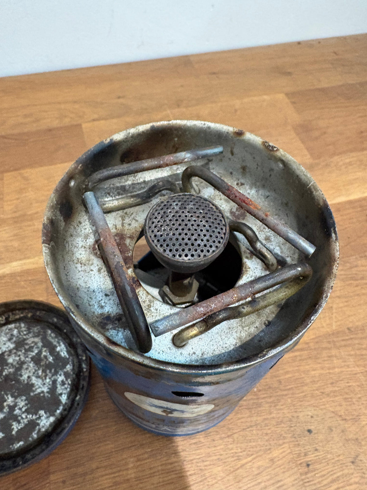 Vintage Rechaud Bleuet Camp Stove , Sold As Seen / Non Working/ Untested