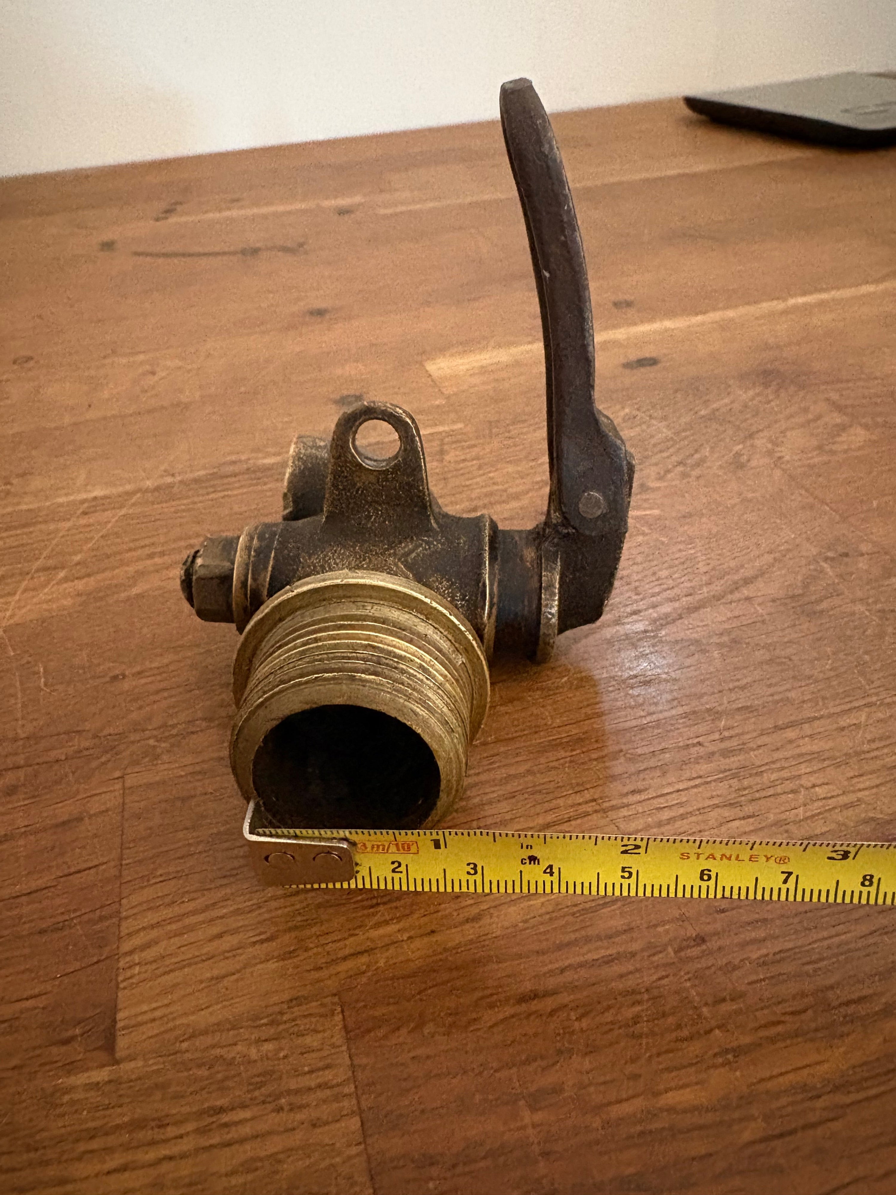 Vintage Brass Lockable Tap , Oil Tap, Barrel Tap