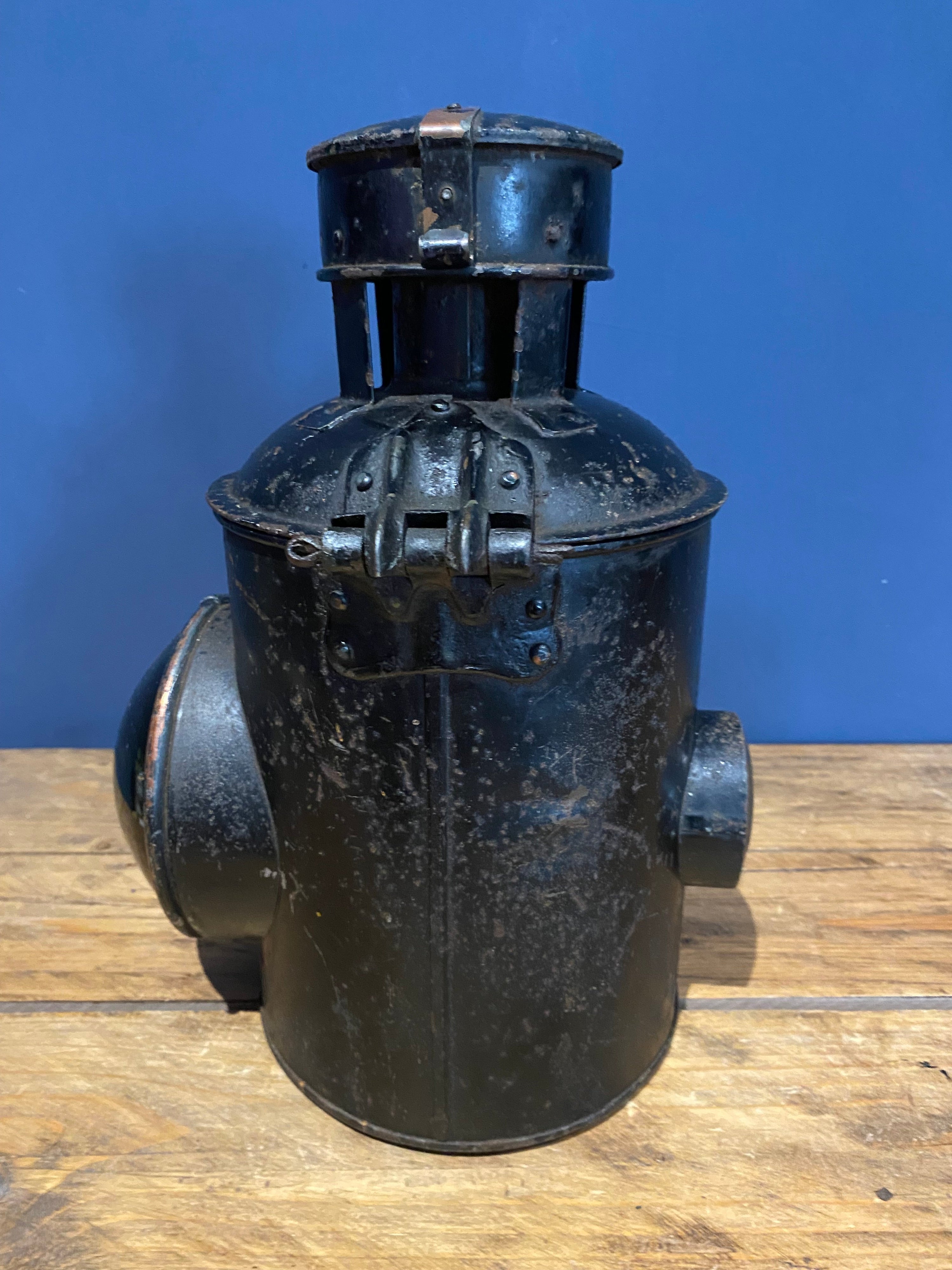 Scratch Built Wooden Steam Engine , Folk Art
