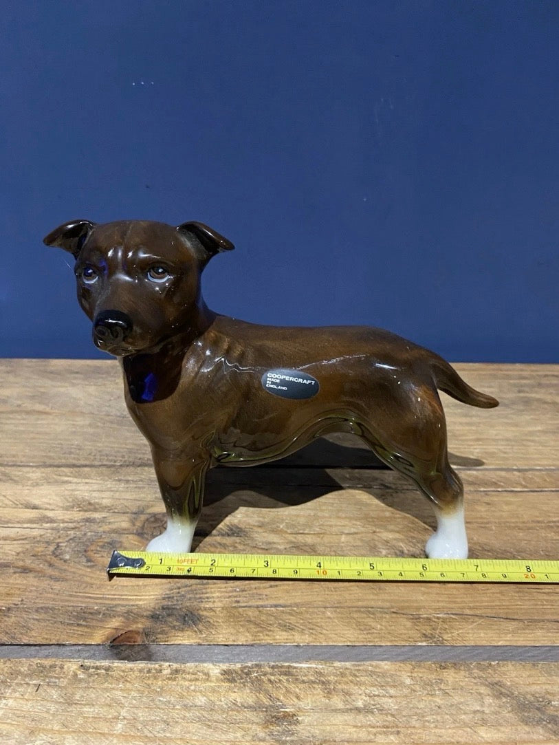 Vintage Coopercraft Staffordshire Bull Terrier Figure