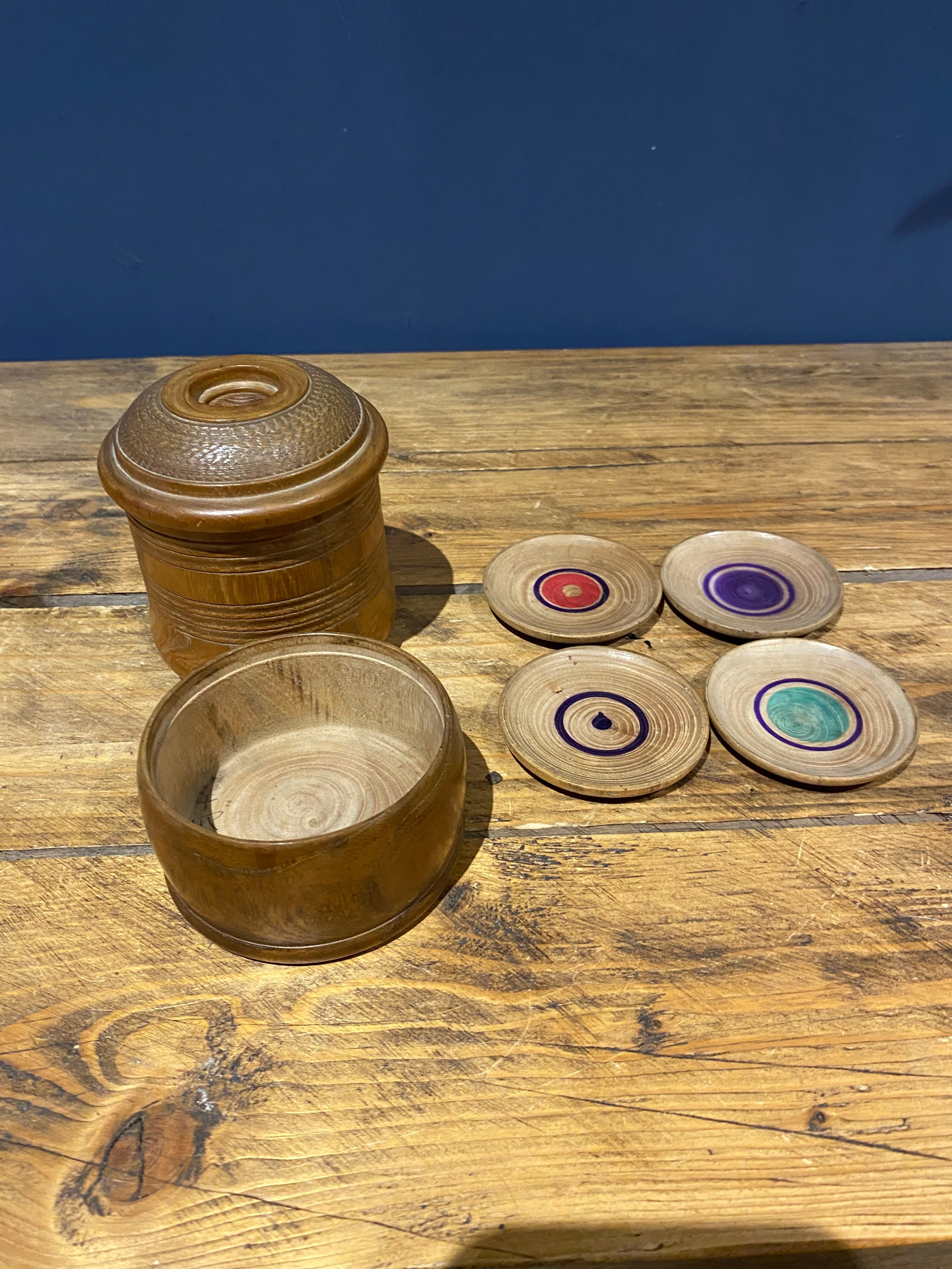 Vintage Turned Wood Oriental / Asian Game.