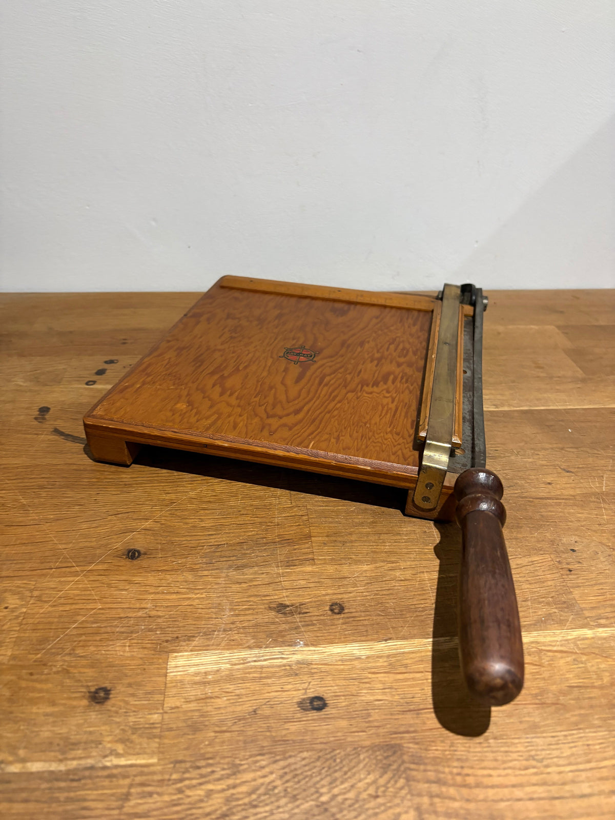 Vintage Jay-Nay Photograph/ Paper Guillotine , Paper Cutter.
