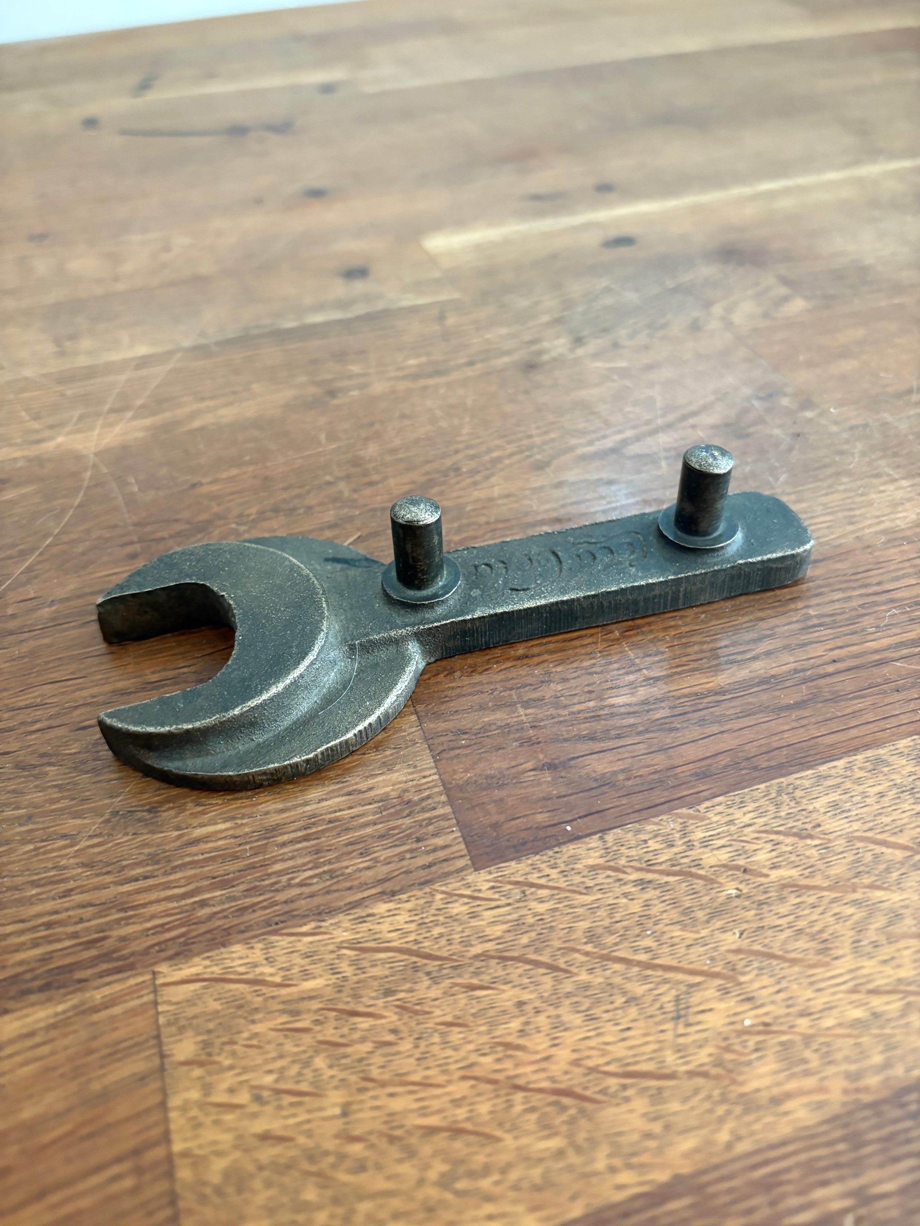 Unusual And Rare Coca Cola Barrel Spanner / Mechanic Spanner In Bronze
