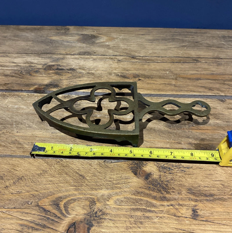 Nice Fireside Brass Trivet, For Sad Iron , Decorative
