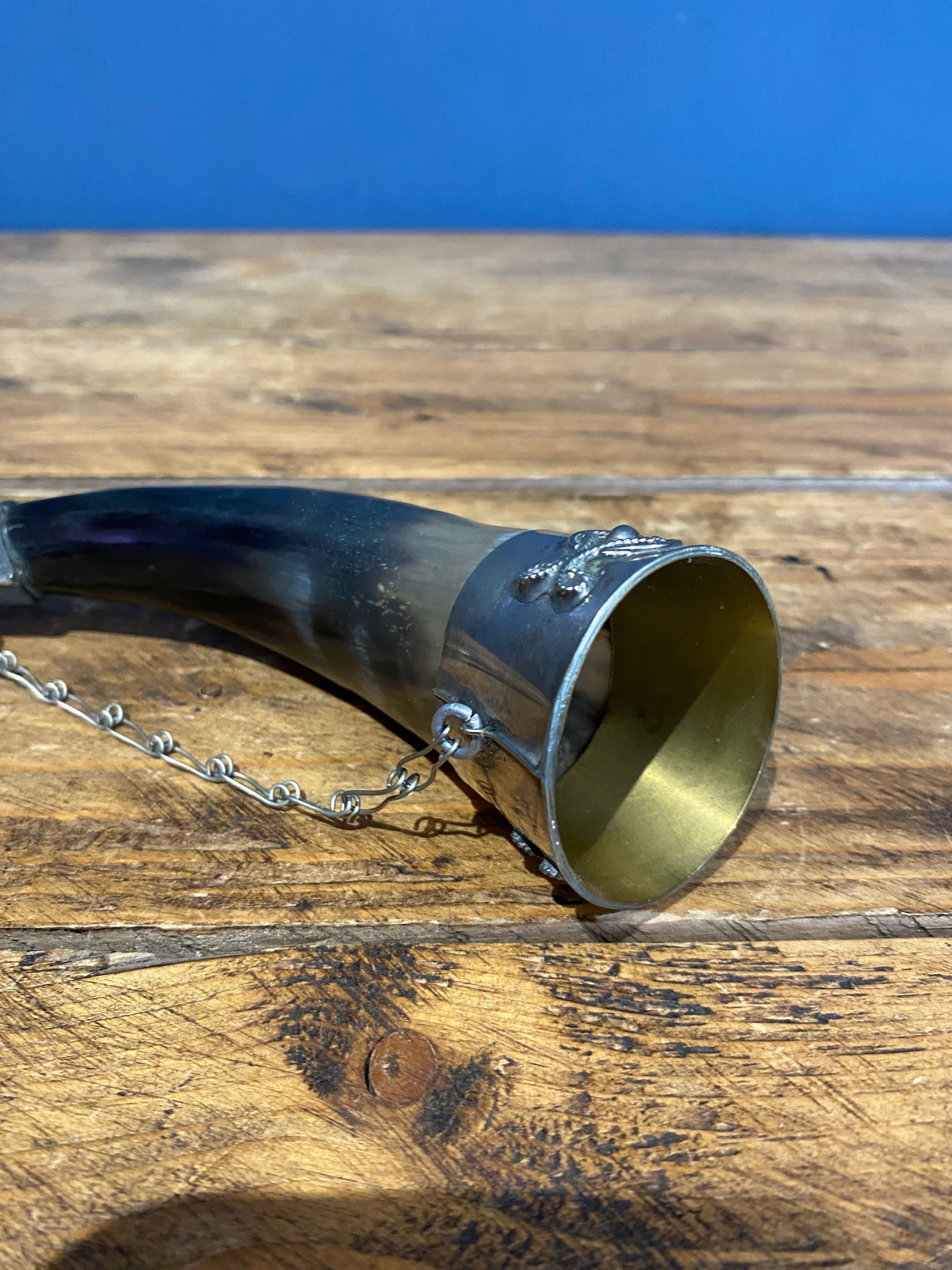 Vintage Decorative Horn Drinking Cup / Vessel
