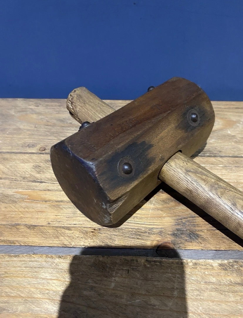 Vintage Military Tent Peg Mallet, H.B.Ltd, JA226