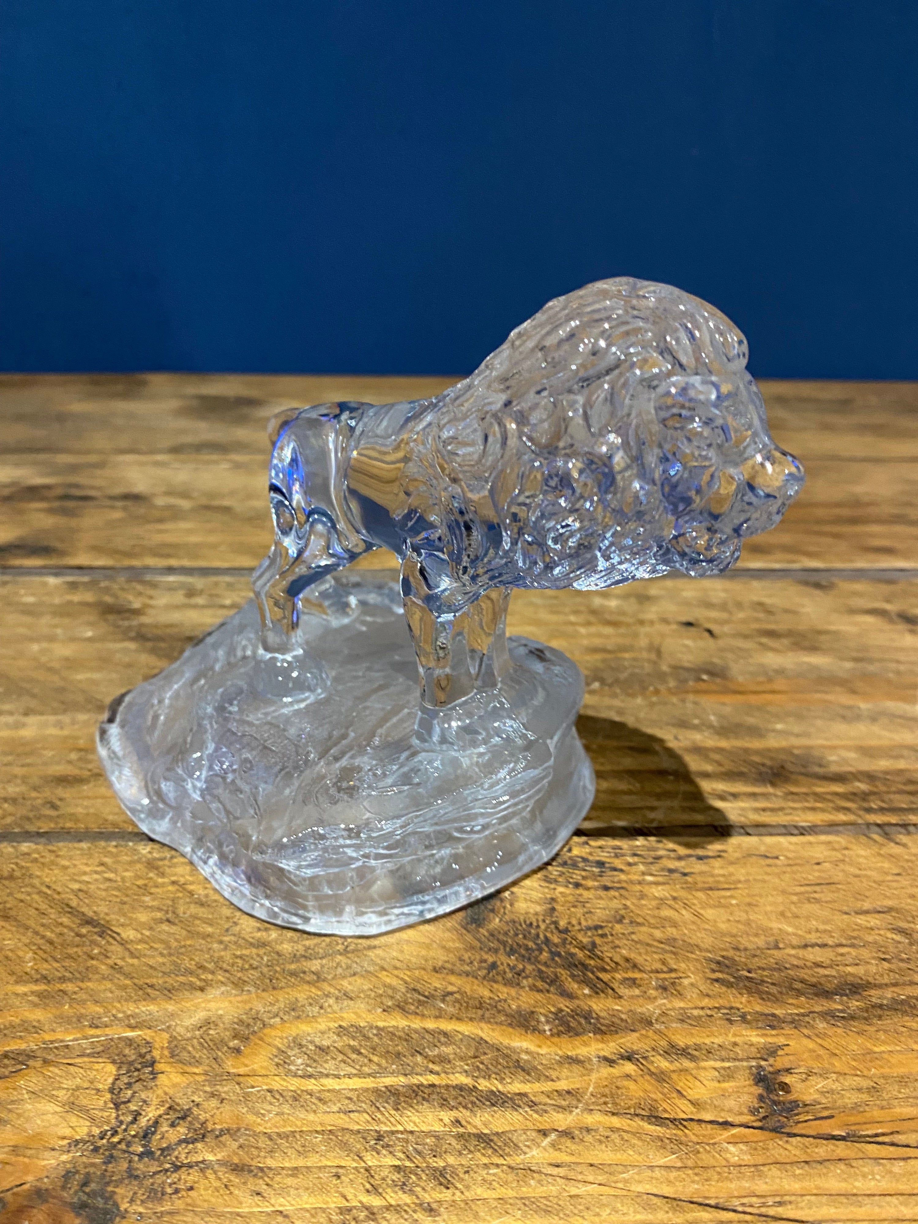 Decorative Lead Crystal Lion Ornament