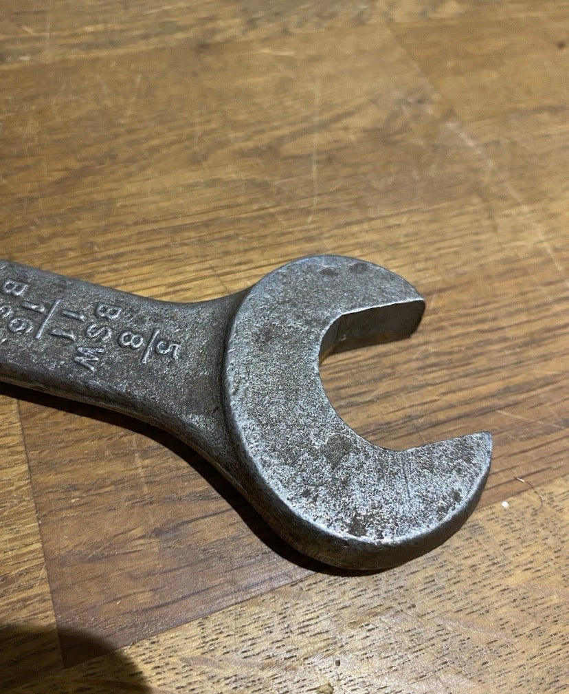 Vintage 1944 Snail Brand Spanner, 3/4 Bsw, 7/8 Bsf + 5/8 Bsw, 11/16 Bsf.