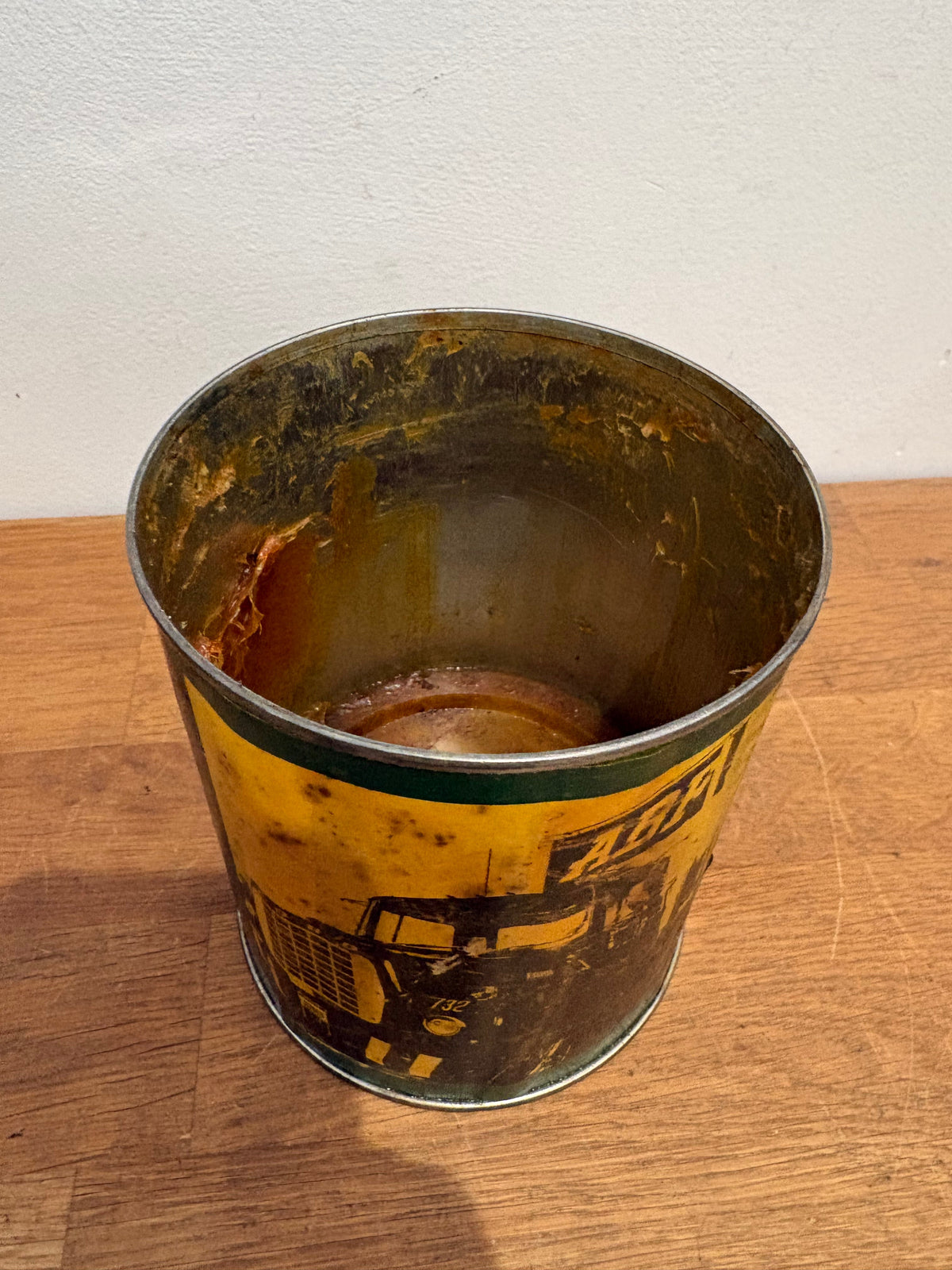 Vintage ABF Freight Trucking Tin Can No 6 Ford 18 Wheeler