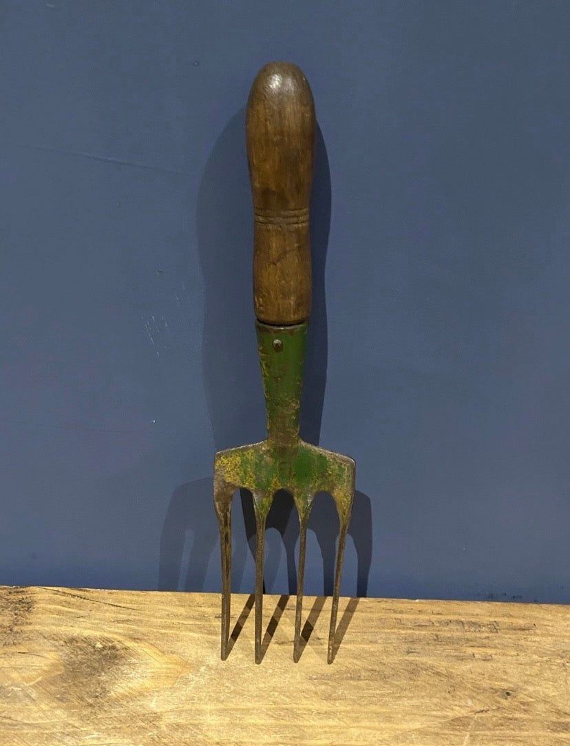 Vintage Hand Garden Fork , Hand Tool