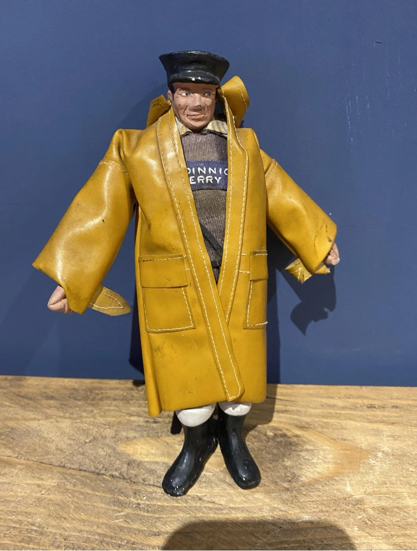 Vintage Bodinnick Ferry Handmade Figure Of A Ferryman. Unusual Collectable