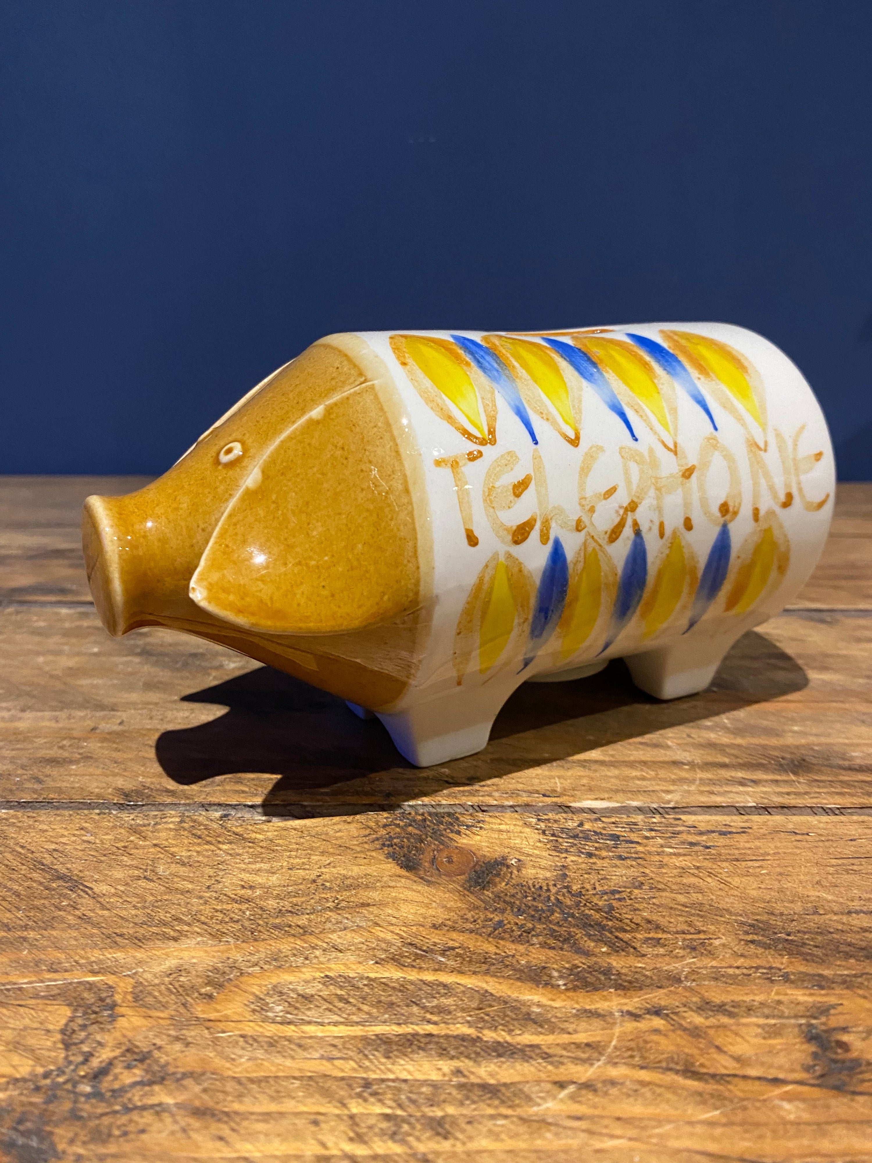 Vintage Telephone Money Box / Piggy Bank , Ceramic 70’s/80’s