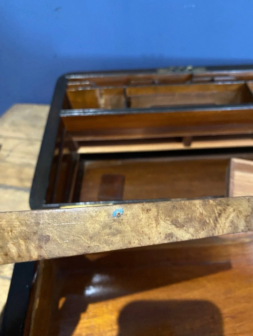 Antique Box / Writing Slope In Need Of Tlc , Secret Compartment.