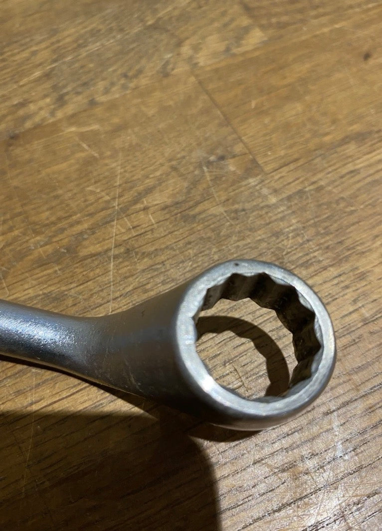 Vintage King Dick Offset Ring Spanner Ddw205 , 3/8bs, 5/16W + 7/16BS , 3/8W