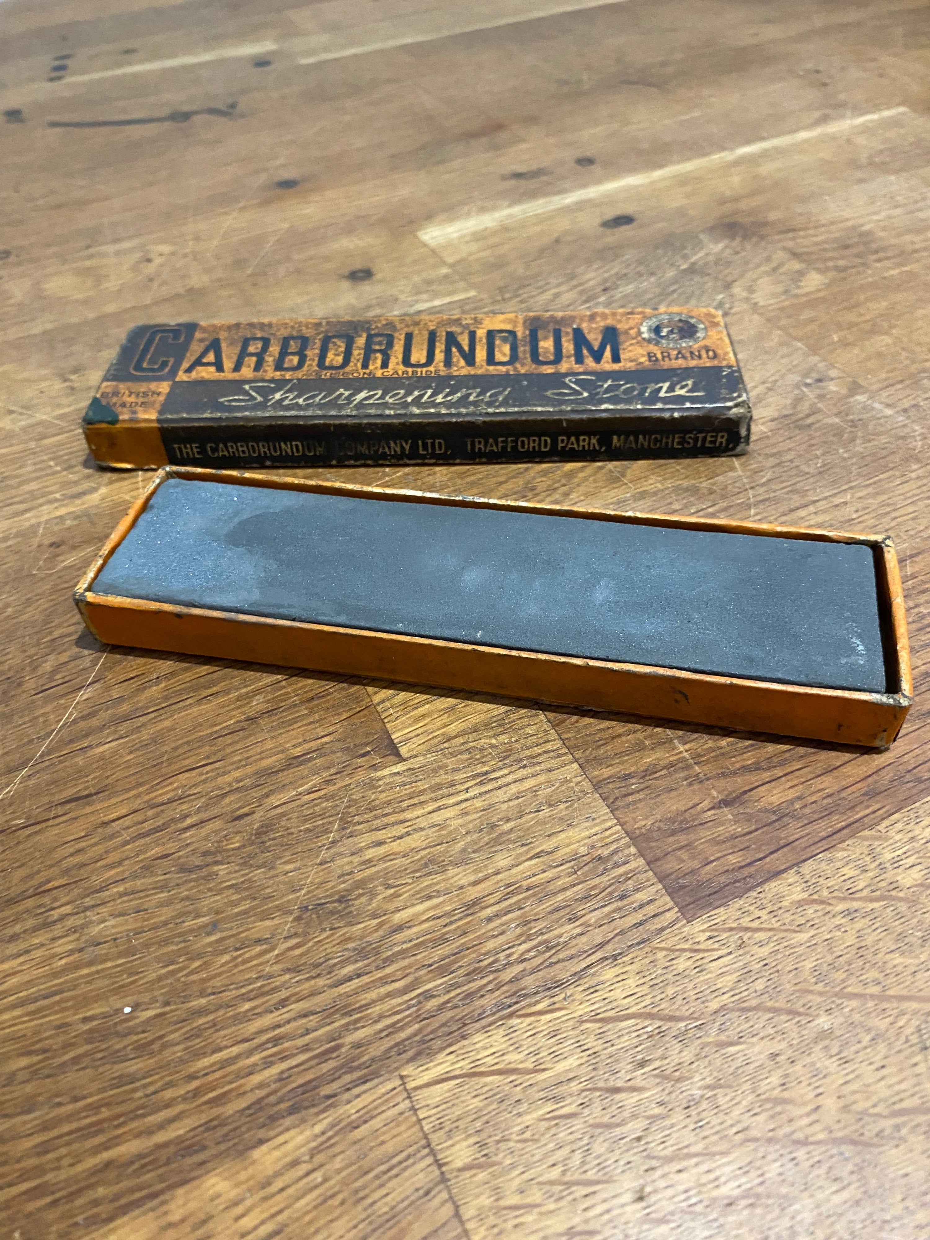 Vintage Carborundum Silicone Carbide Sharpening Stone