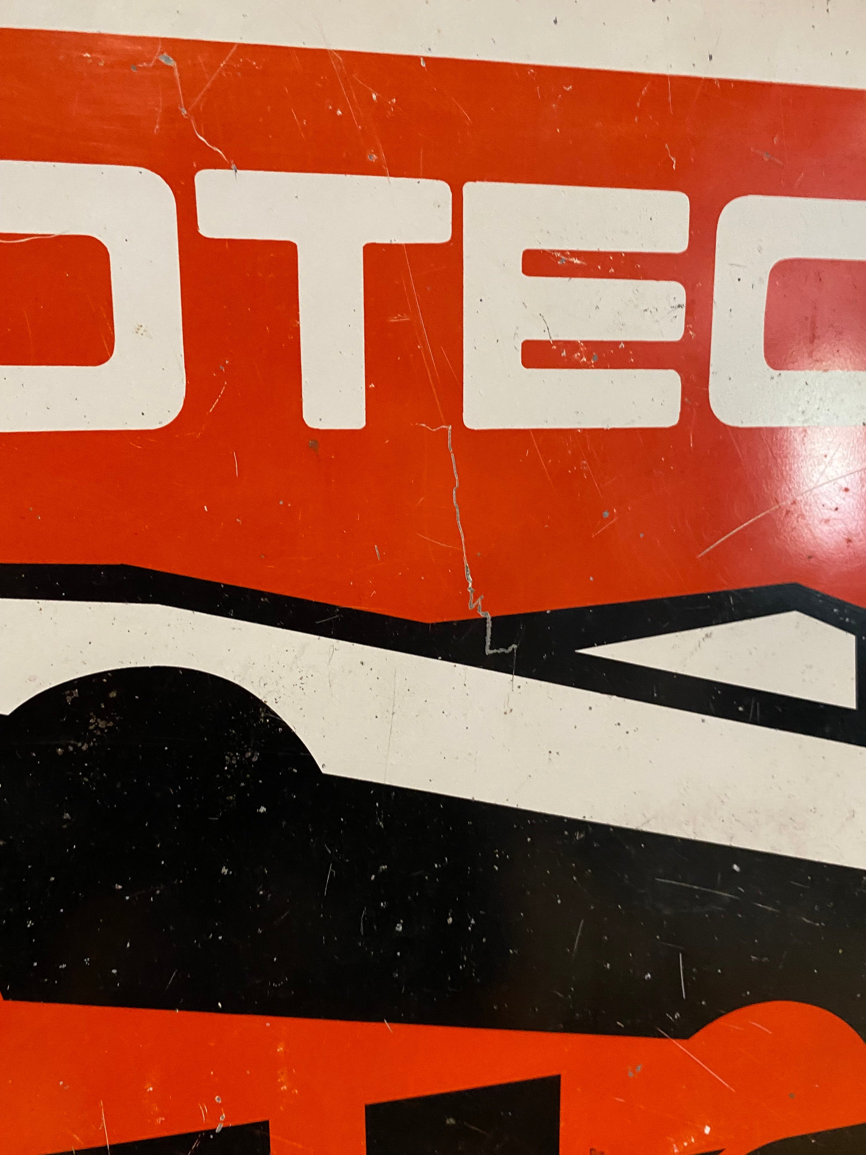 Large LTS Protection Metal Sign , Advertising Sign, Petroliana, Vintage