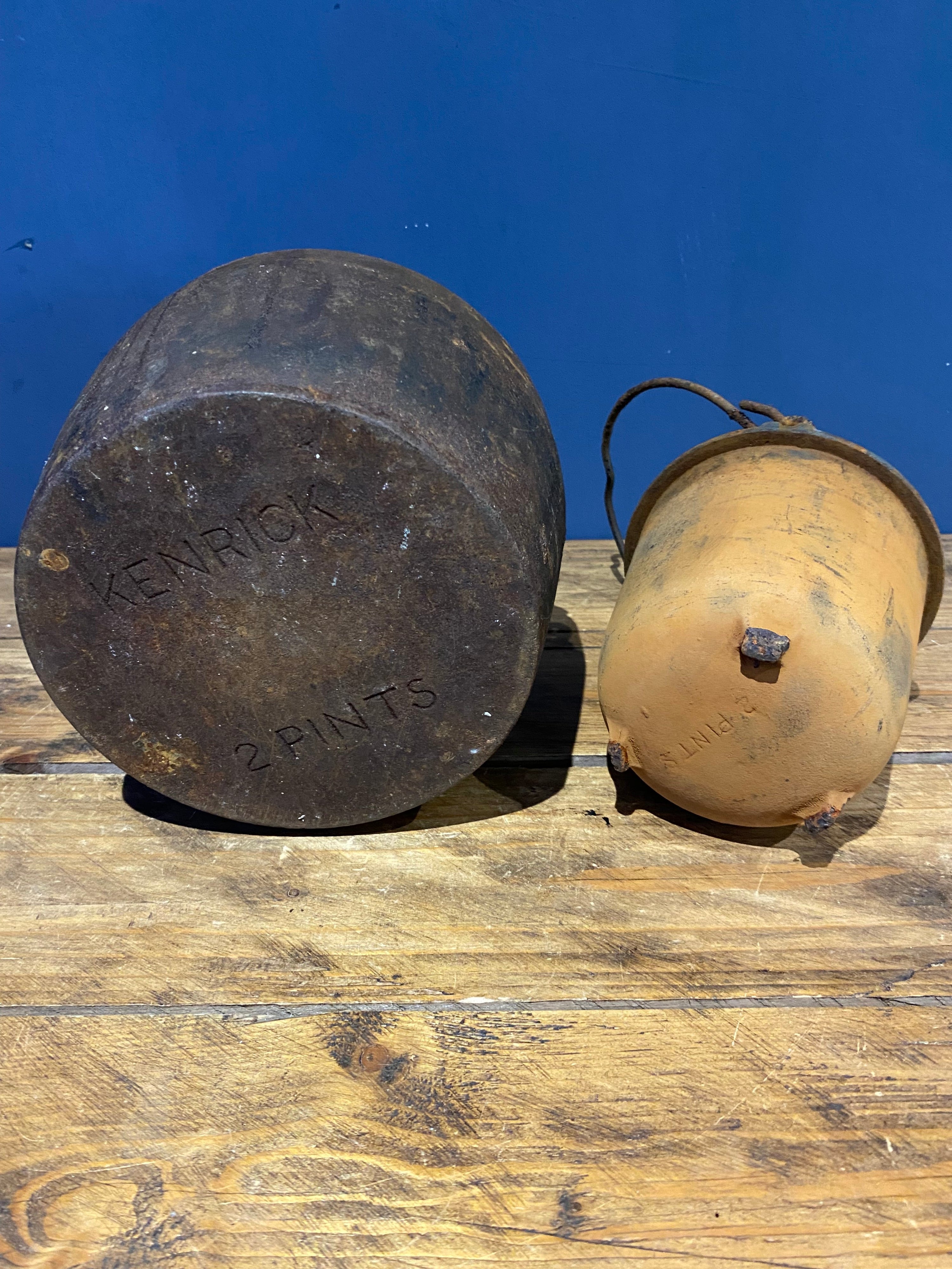 Antique/ Vintage Kenrick 2 Pint Glue Pot , As Found