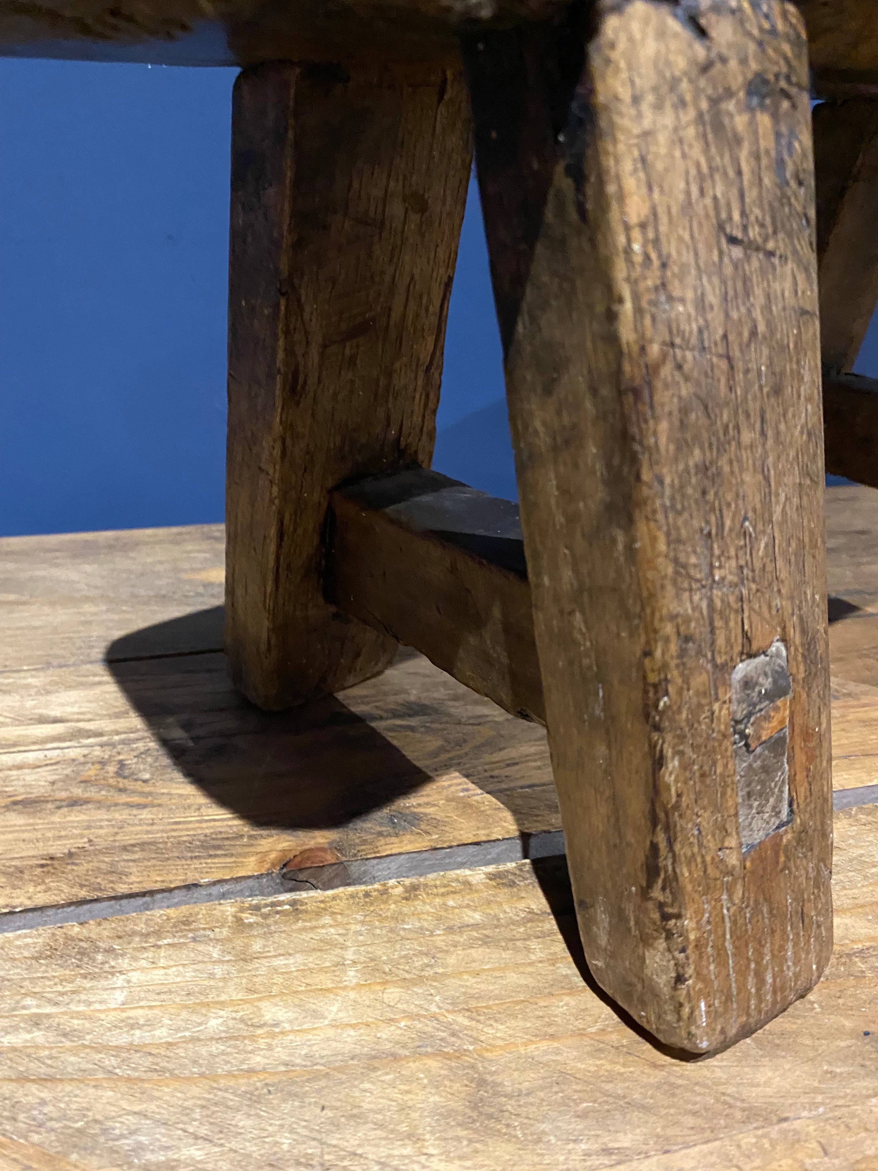 Vintage Rustic Wooden Plant Stand / Pot Stand / Stool