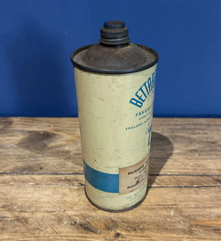 Vintage Bettabrushes Silicone Furniture Cream , Vintage Tin