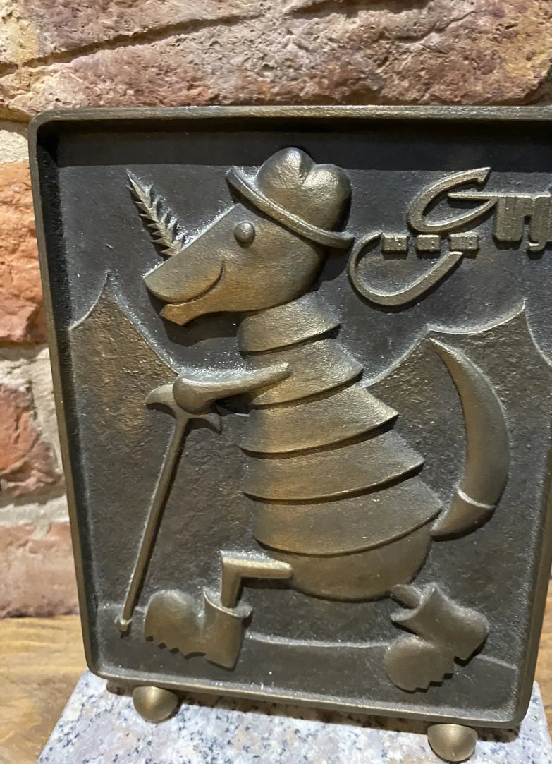 Vintage Gurgl Walking Stick Advertising Sign