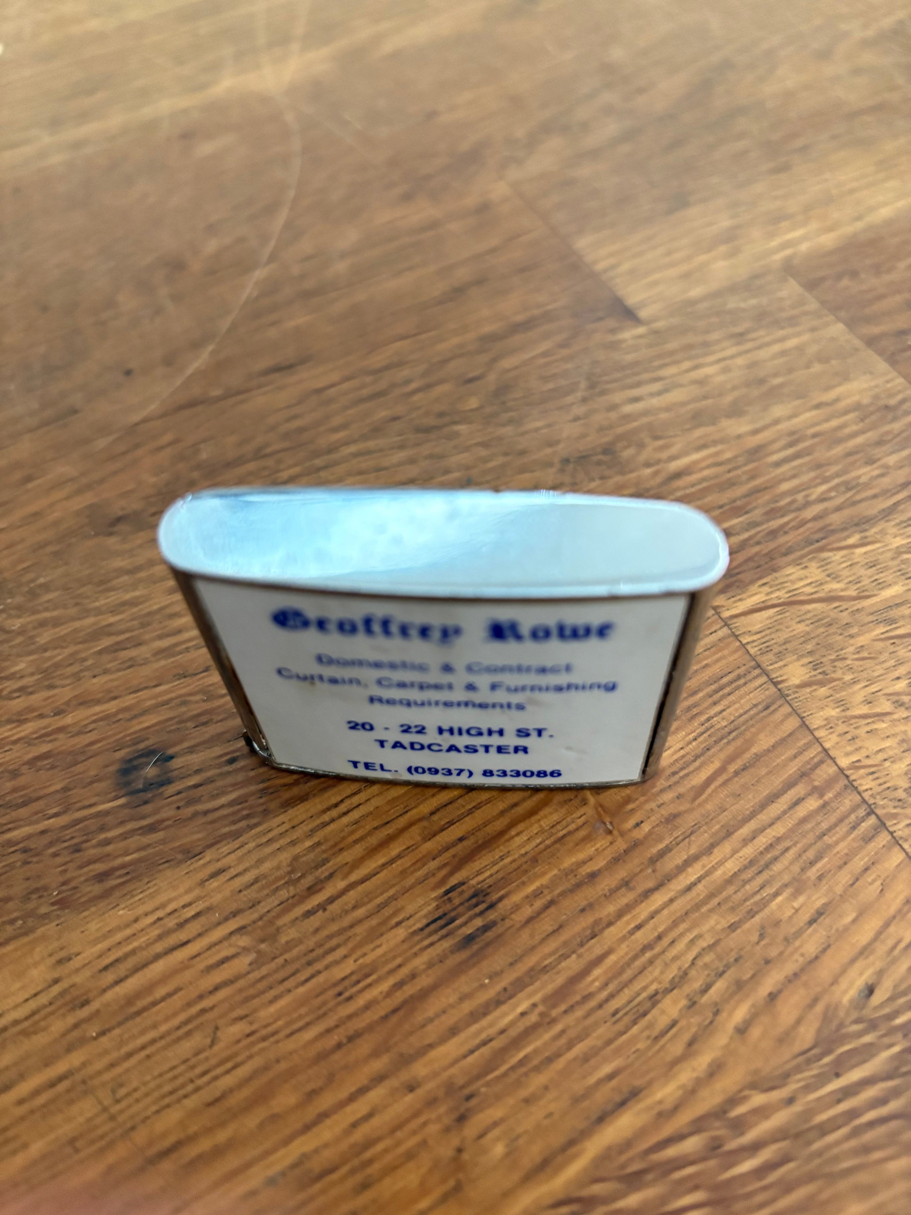Vintage Advertising Tape Measure , Geoffrey Rowe, Tadcaster