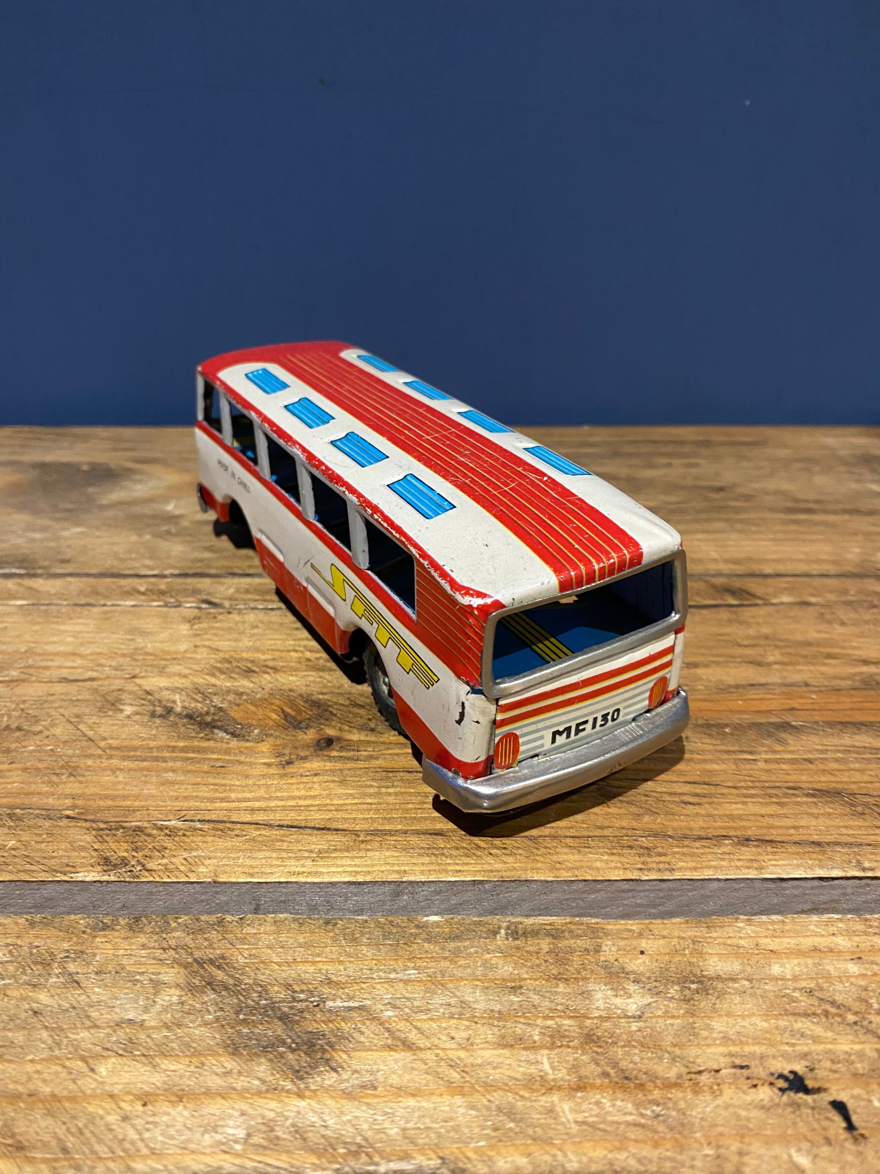 Vintage Tinplate SFTF , Made In China , Tinplate Bus