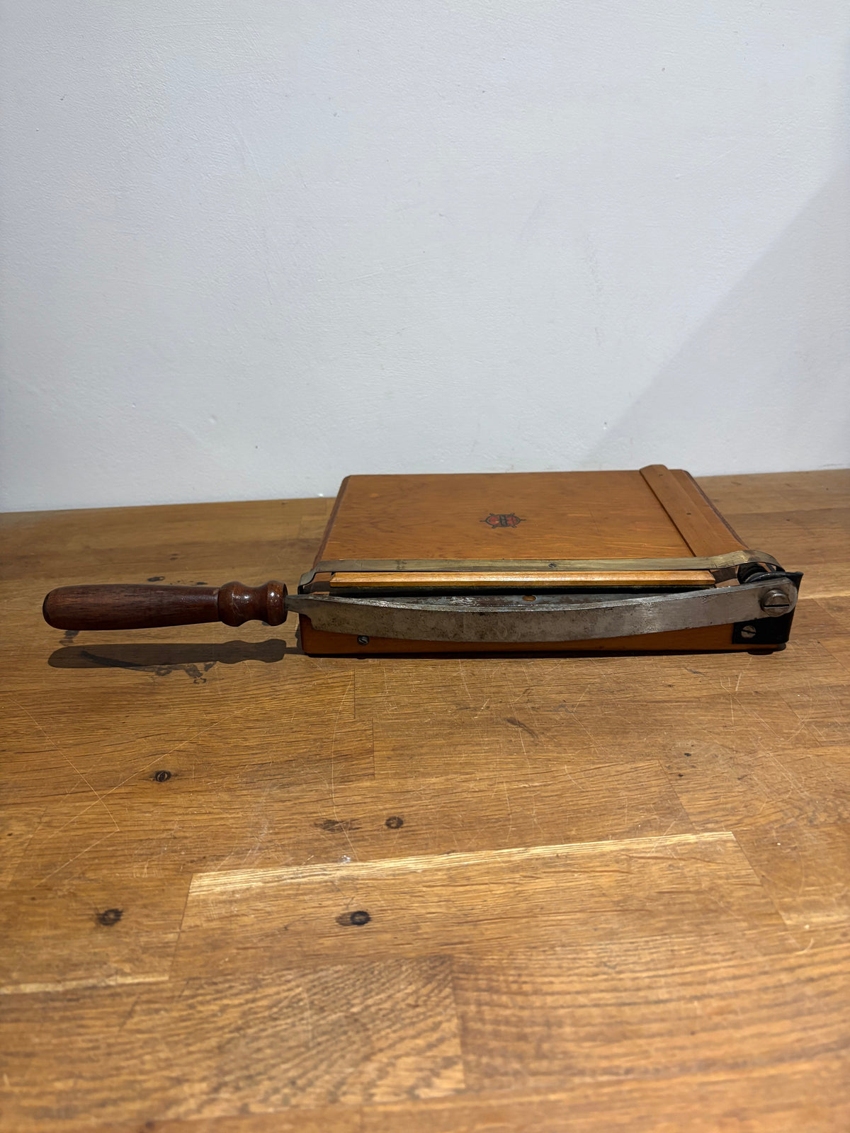 Vintage Jay-Nay Photograph/ Paper Guillotine , Paper Cutter.