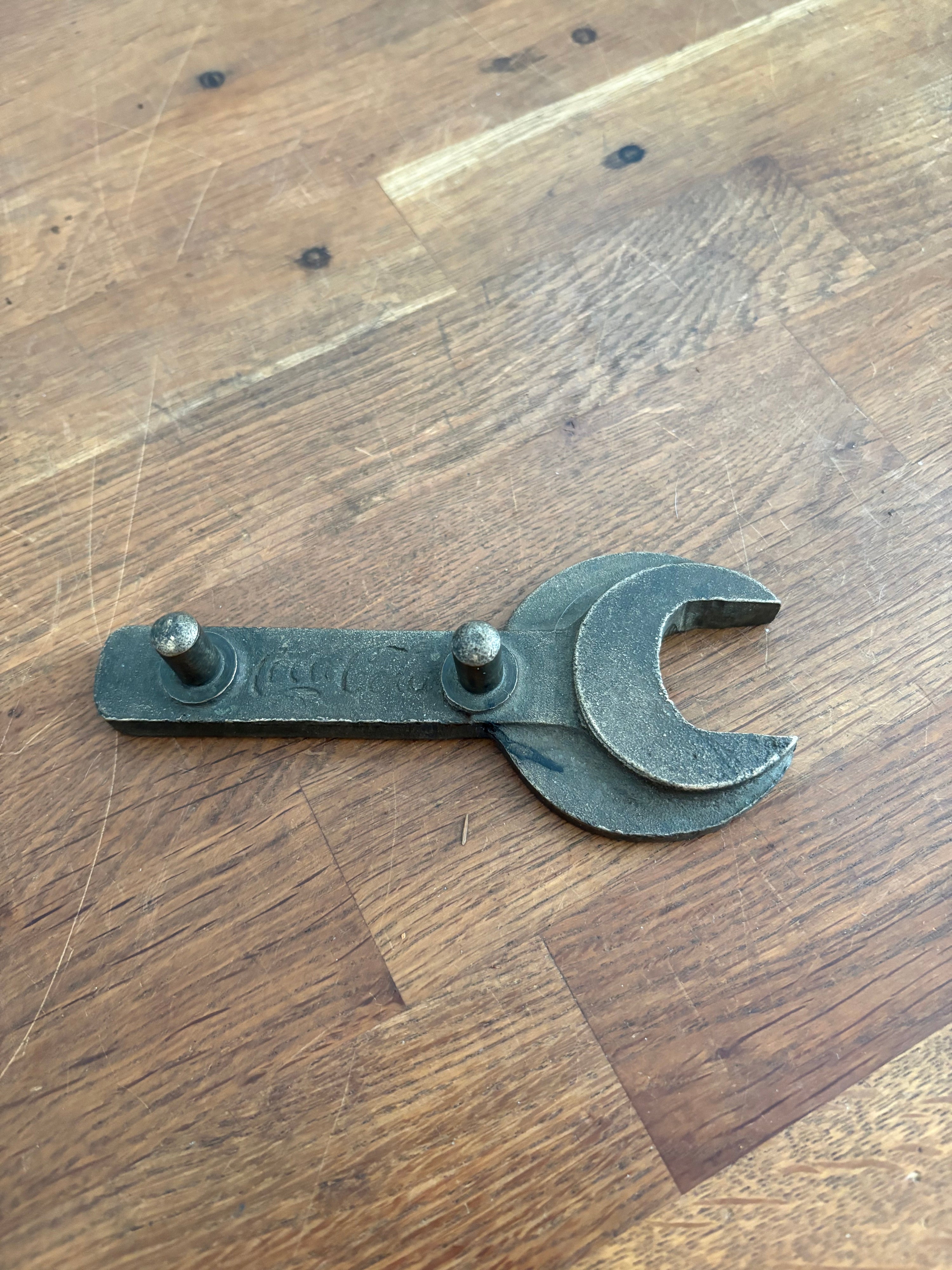 Unusual And Rare Coca Cola Barrel Spanner / Mechanic Spanner In Bronze