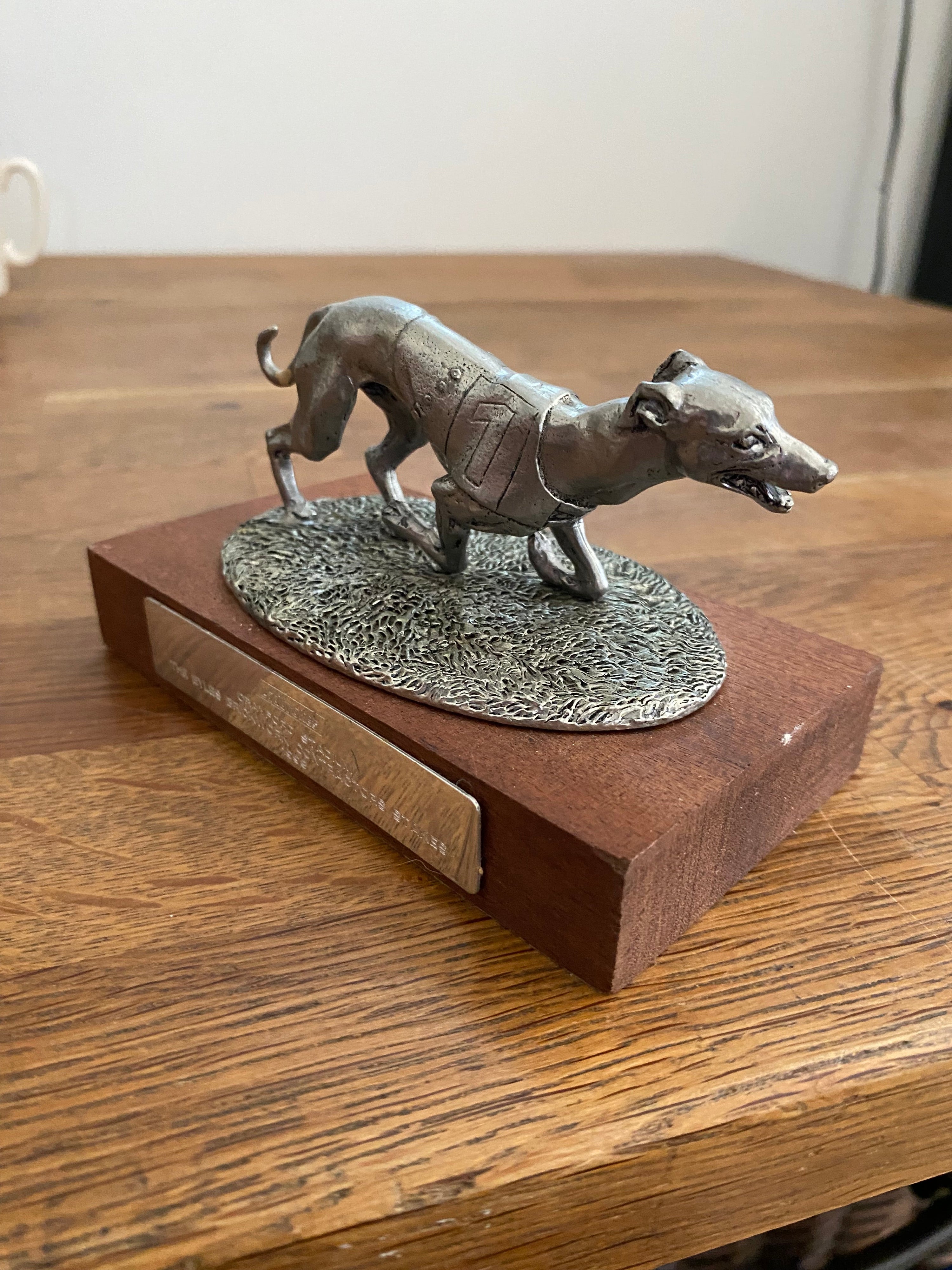 Vintage Ladbrokes Crayford Stadium 1998 , Greyhound Trophy ( Dog Called Rocket?)