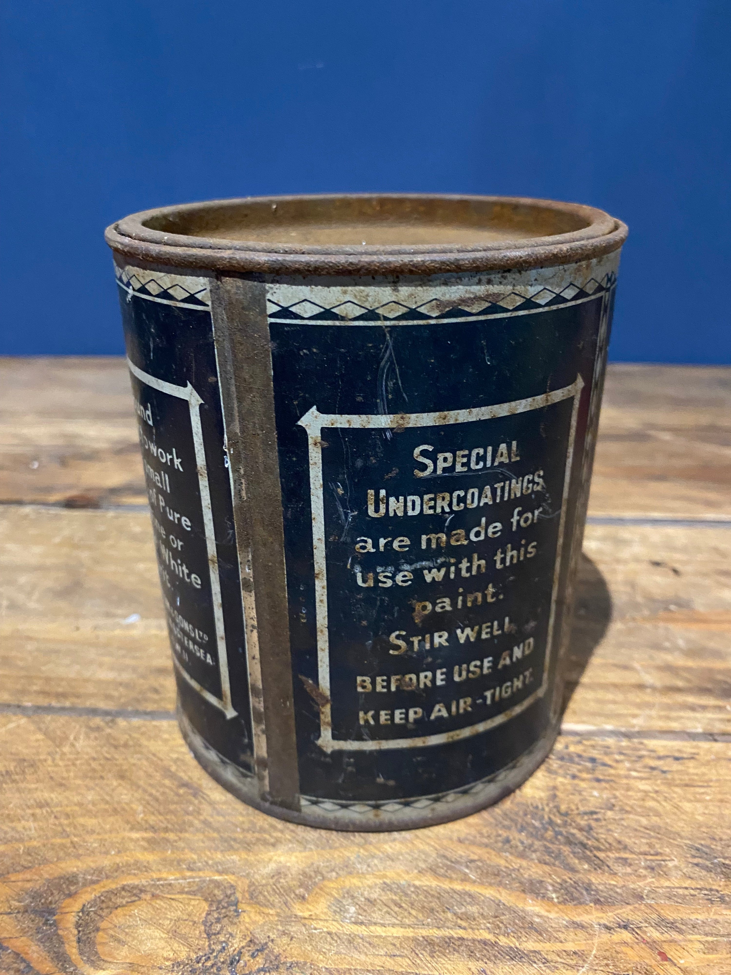 Antique / Vintage. Rare Carson’s Paint Tin , Full , As Found Condition