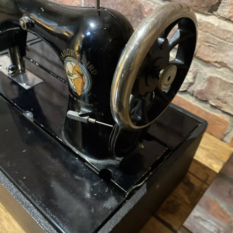Vintage Tailor Bird Hand Crank Sewing Machine - Get free postage at Wilson Fox Antiques