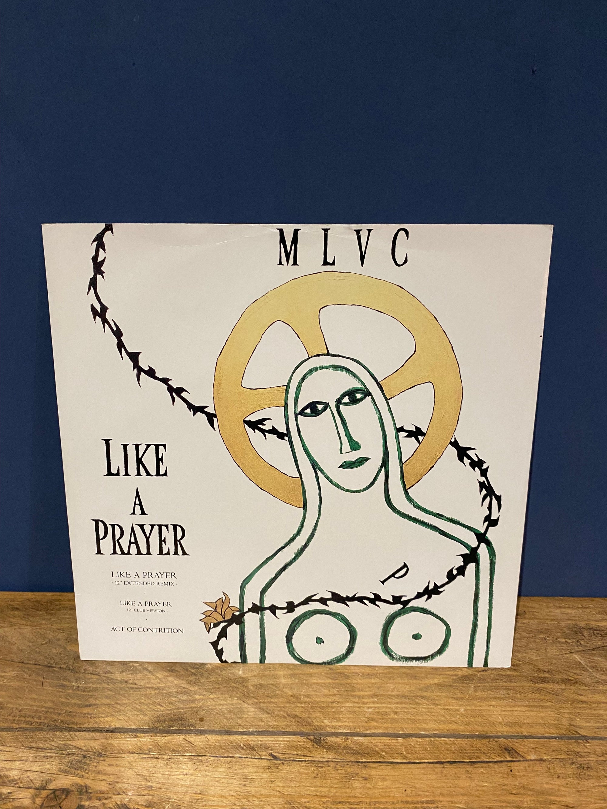Like A Prayer By Madonna Rare 12 Inch Single Clover. Vintage records available at Wilson Fox Antiques - Online Antiques Shop