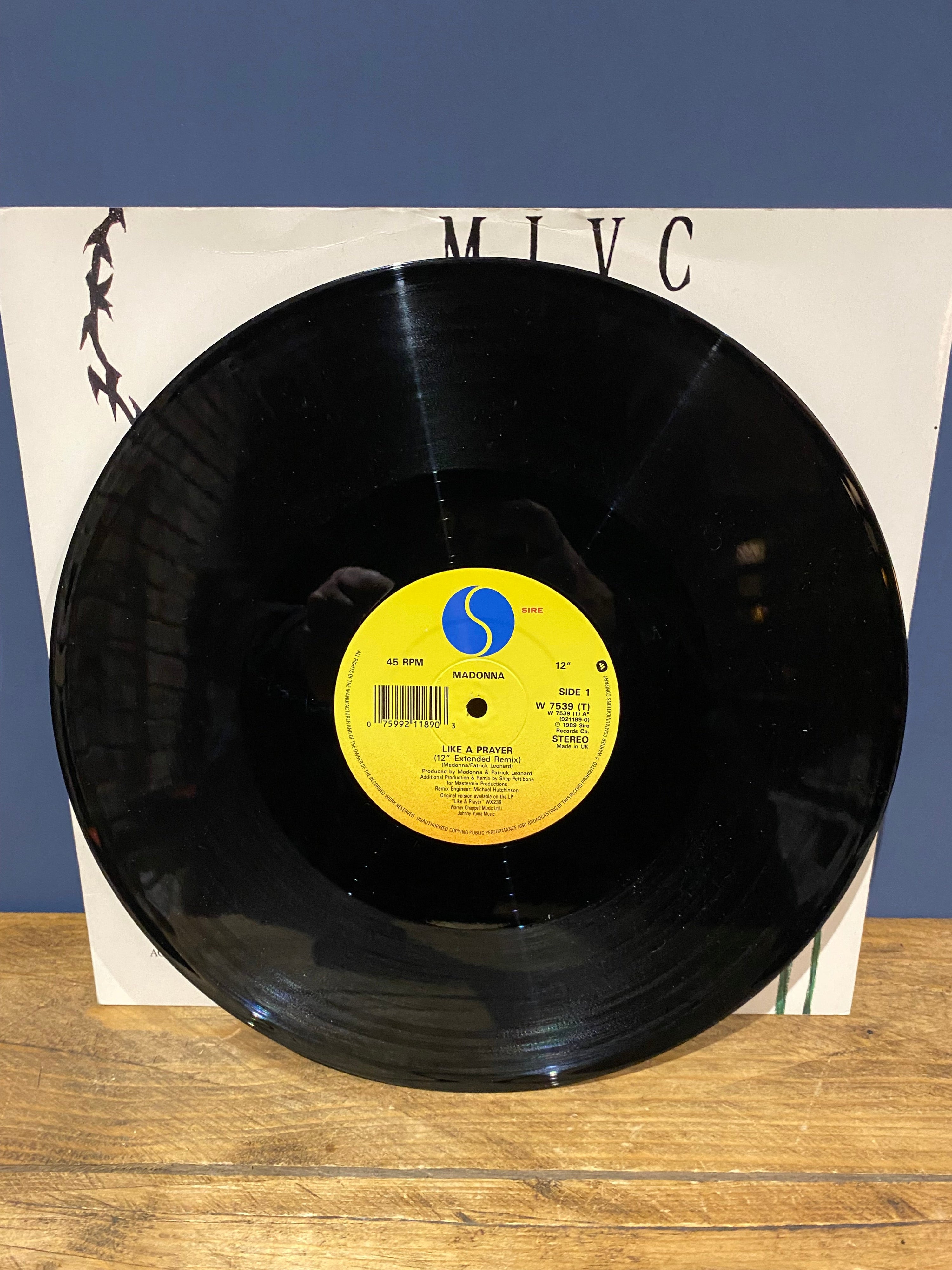 Like A Prayer By Madonna Rare 12 Inch Single Clover. Vintage records available at Wilson Fox Antiques - Online Antiques Shop