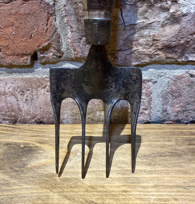 Rare Tyzack Garden Hand Fork, Lovely Handle - Wilson Fox Antiques
