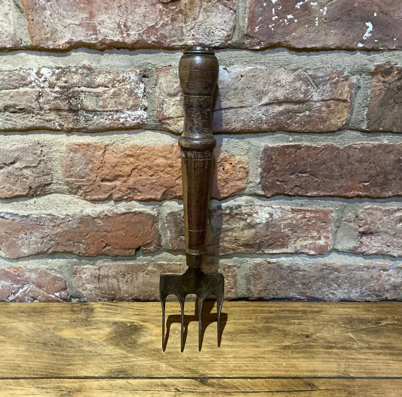 Rare Tyzack Garden Hand Fork, Lovely Handle - Wilson Fox Antiques