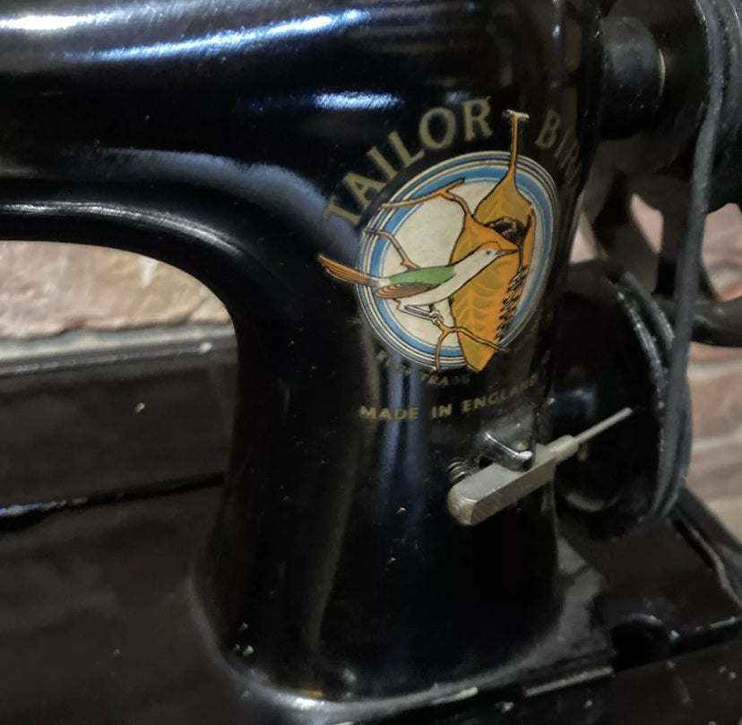 Vintage Tailor Bird Hand Crank Sewing Machine by Wilson Fox Antiques