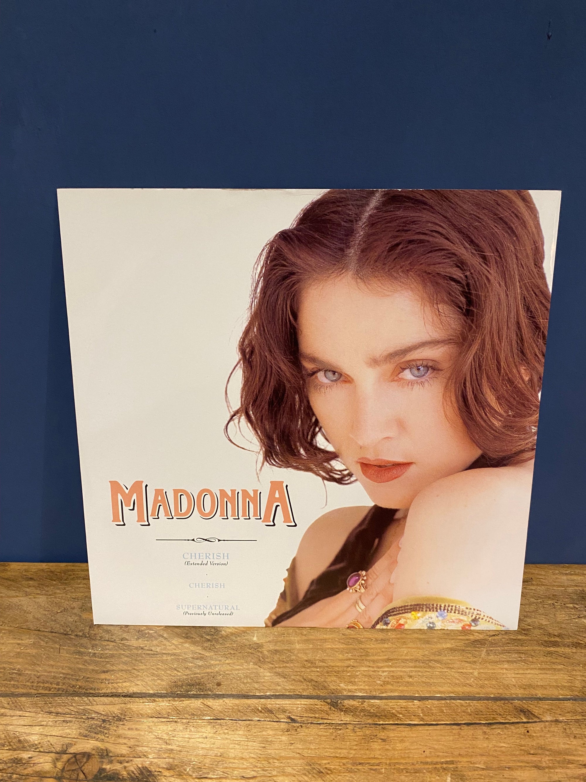 Madonna - vintage and rare original Cherish 12 inch record. Buy quirky vintage and antiques from Wilson Fox Antiques with fast dispatch and free delivery.