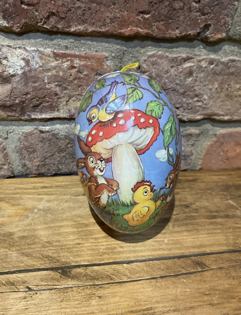 Vintage Paper Mache Easter Egg Candy/sweet Container buy at Wilson Fox Antiques