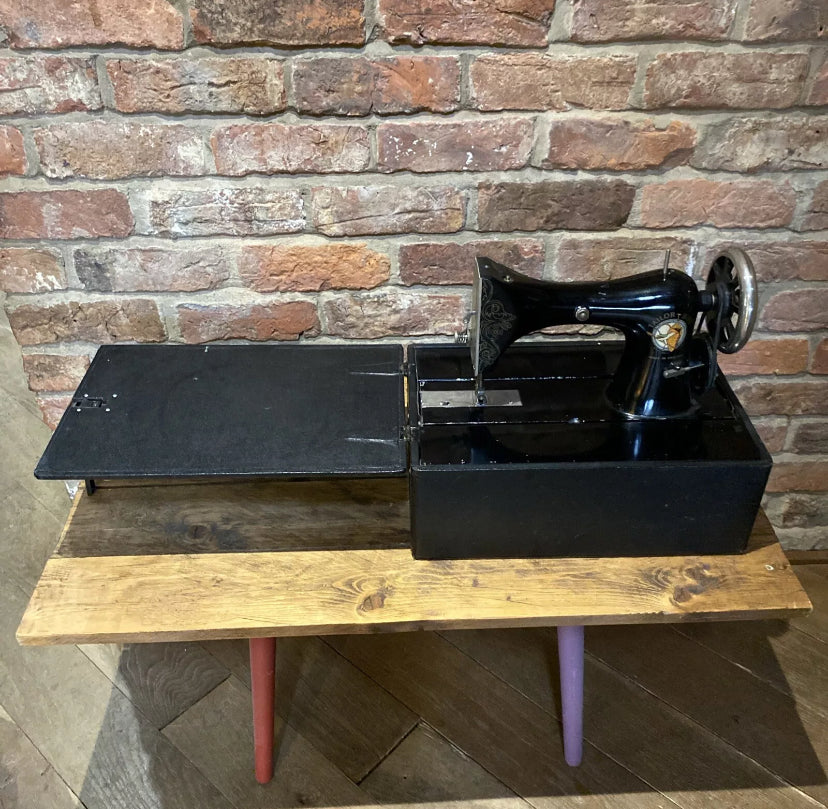 Vintage Tailor Bird Hand Crank Sewing Machine by Wilson Fox Antiques