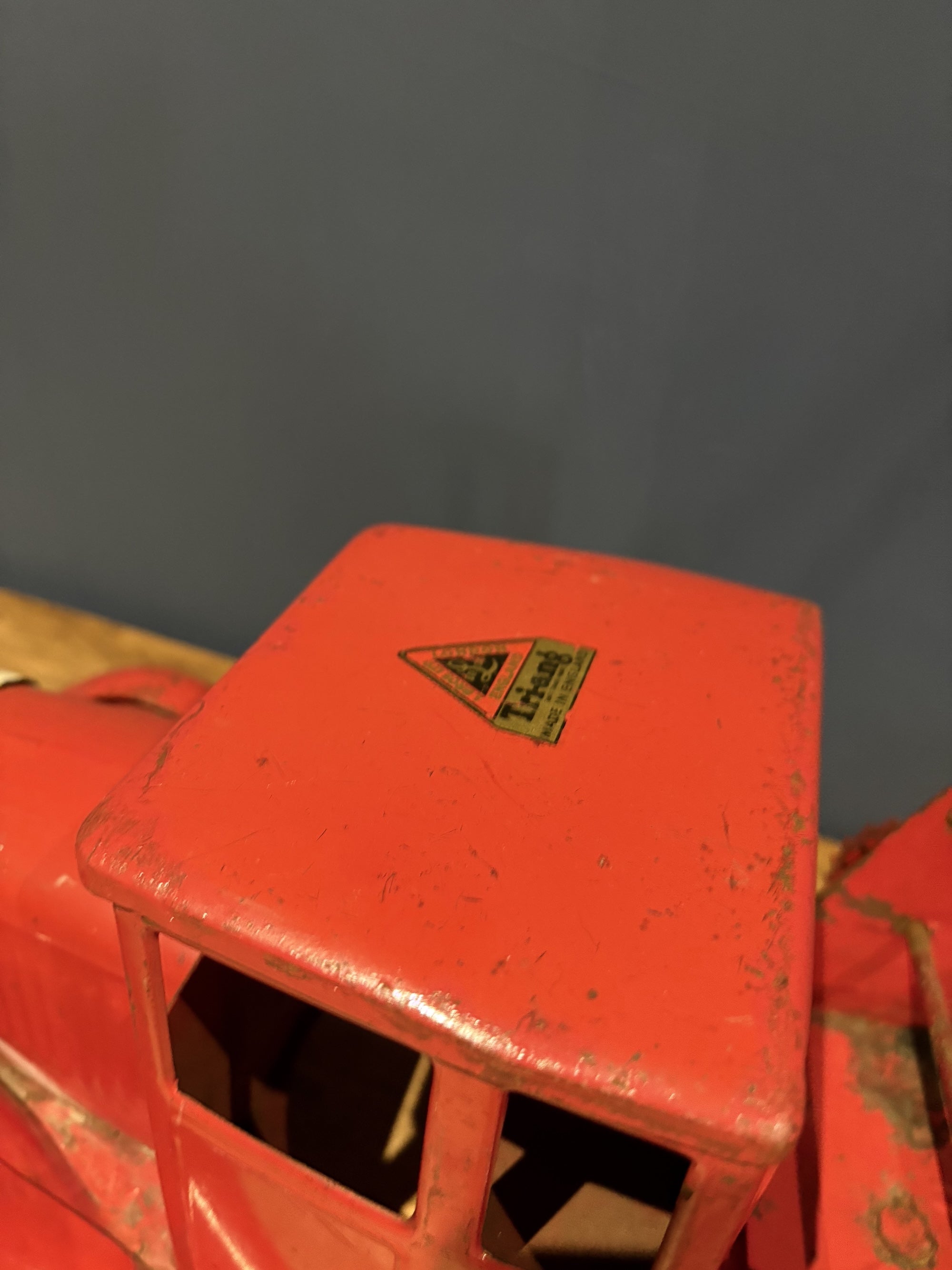 Large 1930s Triang Red Recovery Tow Truck In Red