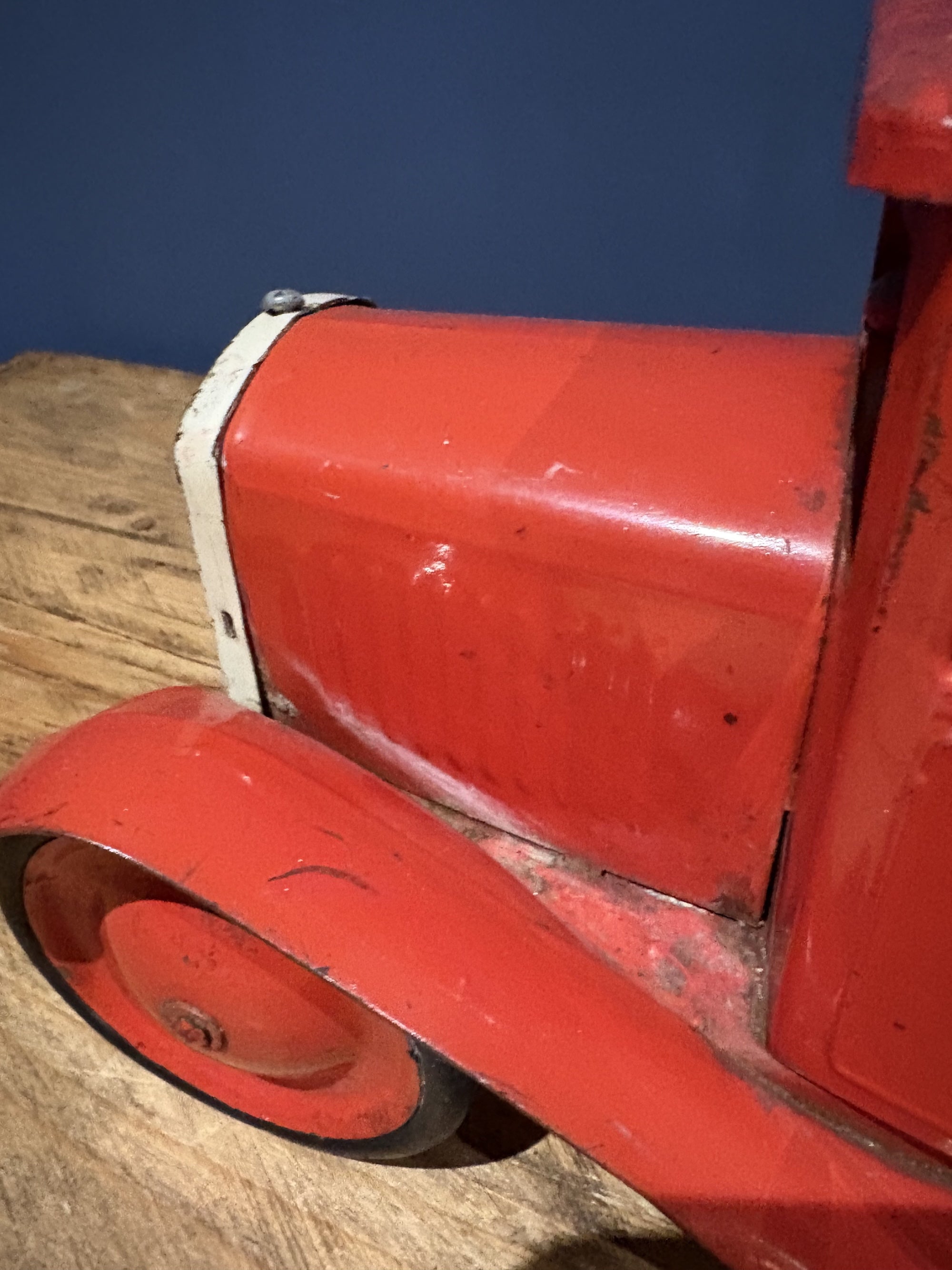 Large 1930s Triang Red Recovery Tow Truck In Red