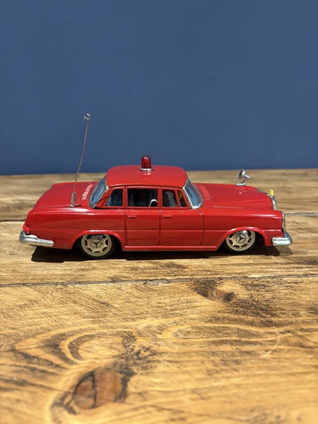 1960s Japanese Tin Toy Car In Red