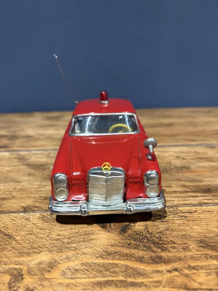 1960s Japanese Tin Toy Car In Red