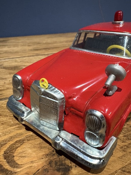 1960s Japanese Tin Toy Car In Red