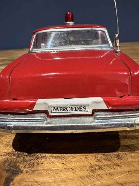 1960s Japanese Tin Toy Car In Red