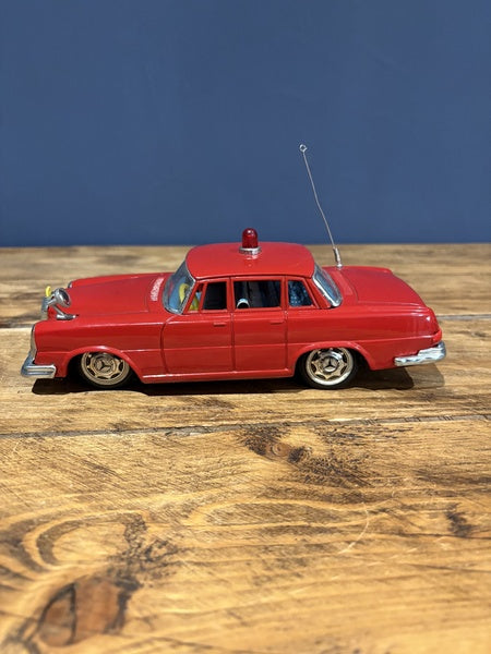 1960s Japanese Tin Toy Car In Red