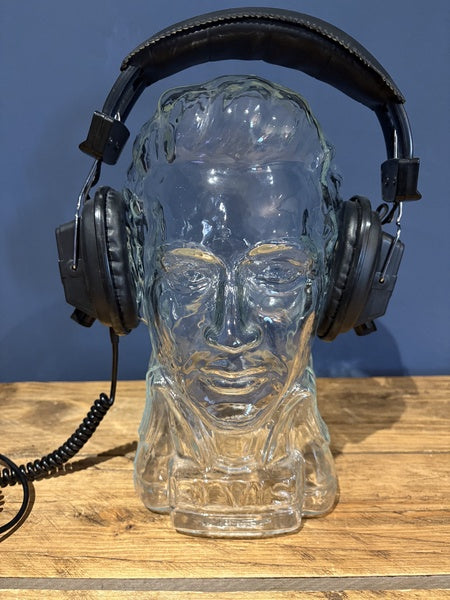 Ingrid Glas Elvis Presley Glass Head, A Captivating Bust Crafted In West Germany 1960s 70s