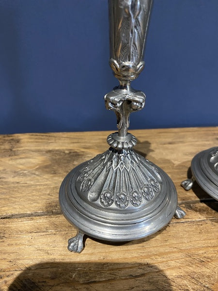 Metropolitan Museum Of Art 1988 Metal Candlesticks Candle Holders - MMA